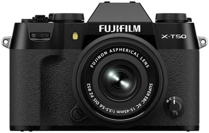 Fujifilm 16828777 X-T50 15-45mm Lens Bundle - Black
