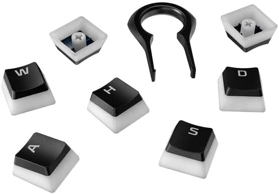 HyperX HKCPXP Pudding Keycaps - Double Shot PBT, Black