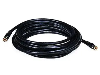 Monoprice 106314 Coaxial Cable RG6 Quad Shield 15ft Black — main product image