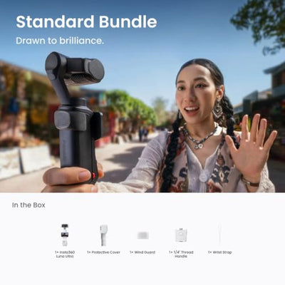 Insta360 Luna Stellar White 8K Vlogging Gimbal Camera
