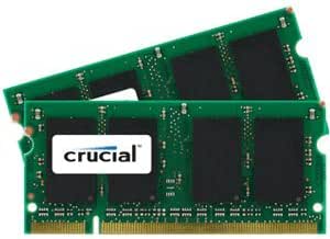 Crucial 2GB (1GBx2) MacBook Pro DDR2 Memory Upgrade