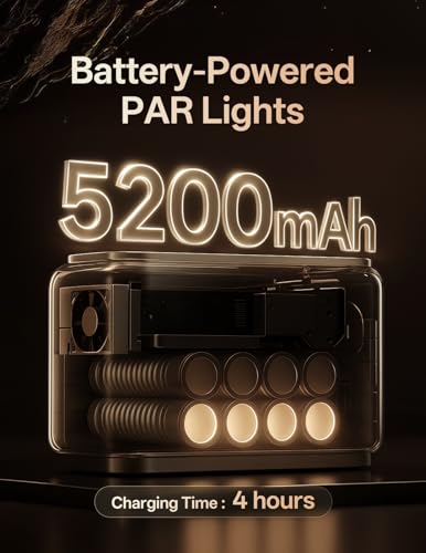 LYJFBD Battery-Powered Wireless RGBWA LED Stage Uplights — main product image