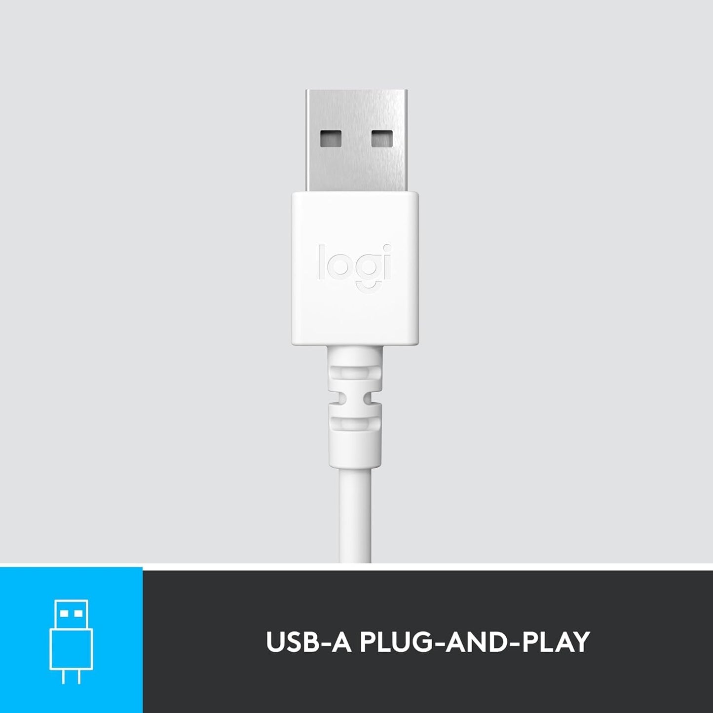Logitech H390 USB Computer Headset 2-Pack White