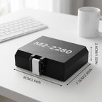 Aukuoy 16-Slot M.2 2280 SSD Storage Box with Lock