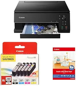 Canon PIXMA TS6320 Wireless Photo Printer with Ink & Paper