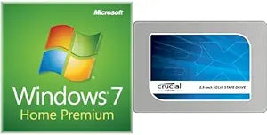 Microsoft Windows 7 + Crucial 250GB SSD Bundle — main product image