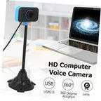 EXHUMKY USB Webcam with Flexible Tube and Built-In Microphone