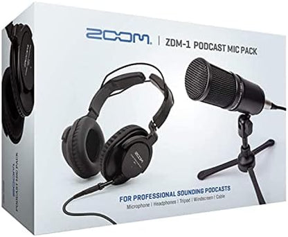 Zoom ZDM 1 2-Person Podcast Mic Pack - with Boom Arms