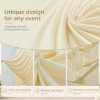 HANGING BULBS Beige Waterfall Arch Backdrop Cover Set