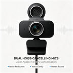 scev 1080p Full HD Plug and Play USB Webcam