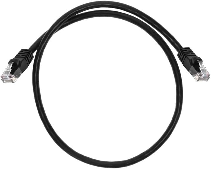 Monoprice 103363 Cat5e 2ft Black Patch Cable