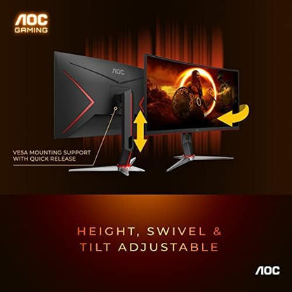 AOC C32G2 32-Inch 165Hz Curved Gaming Monitor