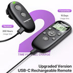 Hanpusen Rechargeable Wireless Timer Remote for Canon EOS