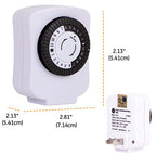 GE 15417 24-Hour Mechanical Indoor Timer 2-Pack