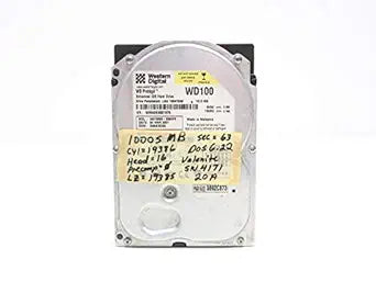 Western Digital WD100EB-00BHF0 - 10GB IDE ATA Hard Drive - Vintage HDD