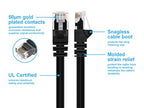 Monoprice 0.5FT Cat6 Ethernet Cable Bare Copper Network Cable