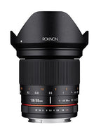 Rokinon RK20M-C 20mm f/1.8 Wide Angle Lens Canon EF