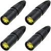 Neutrik NE8MX-B-1 Ethercon RJ45 Cable Connector 4-Pack