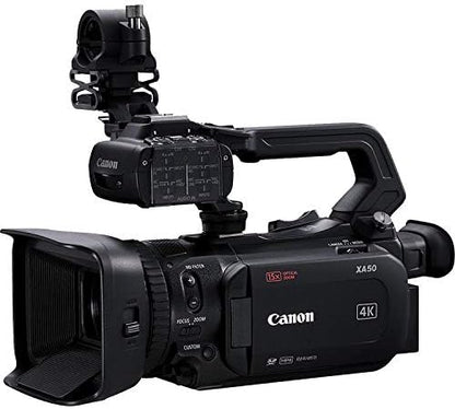 Canon XA50 Professional UHD 4K Camcorder - Battery Bundle - Renewed
