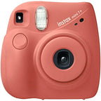 FujiFilm Instax Mini 7+ Camera Bundle Light Coral - 10 Film Pack