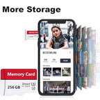 Rezhnzuqo 256GB microSD Card with Full-Size Adapter