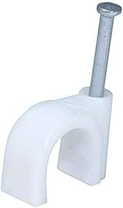 Monoprice 105834 Circle Cable Clips Steel Nail 10mm 100-Pack