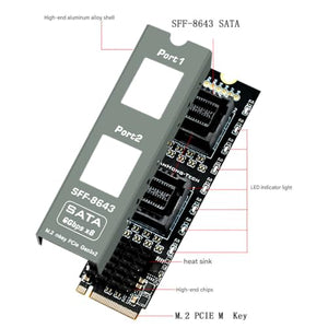 JIAPIKA PCIe Gen3 NAS Storage Expansion Adapter Card