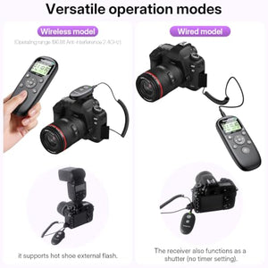 Hanpusen Rechargeable Wireless Timer Remote for Canon EOS