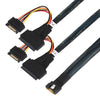 ST-JY SlimSAS SFF-8654 8i to Dual U.2 NVMe Cable