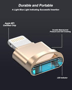 DESOFICON MFi Lightning Micro SD Card Reader for iPhone and iPad