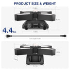 OPPSK 100W 4-Blade Retro LED Moving Head Stage Light