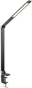Monoprice 136635 Aluminum LED Clamp Lamp Black — main product image