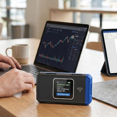Ycauty Portable 4G LTE Travel WiFi Hotspot with 3000mAh Battery