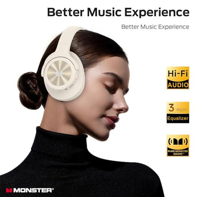Monster Mission 200 Foldable Wireless Bluetooth Headphones