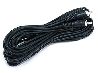 Monoprice 100655 25ft RCA Audio Cable - Black — main product image