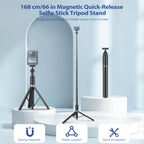 Walking Way Auto-Open Throwpod Selfie Stick Tripod
