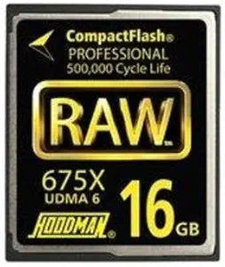 Hoodman RAW6-CF16GB 16GB 675x CompactFlash Card — main product image