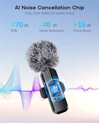 ZOPPLM Wireless Lavalier Microphone 2-Pack
