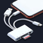 CENGNIAN Multiport SD Card Reader for iPhone, iPad and Mac