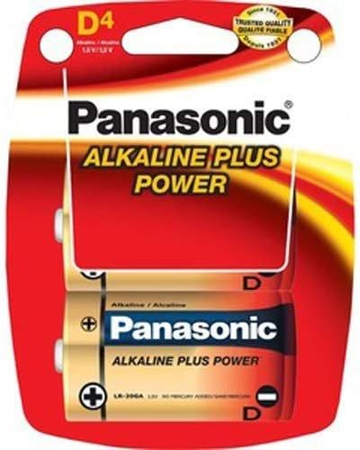 Panasonic AM-1PA/4B Alkaline D Batteries - 4 Pack