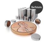BOOM 5x1mm Mini Disc Magnets - 100 Pack N50