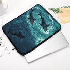 Nhdotdfs Marine Life Neoprene Laptop Sleeve, Teal & Black