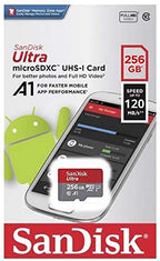 SanDisk SDSQUAR-256G-GN6MA 256GB MicroSD Card Galaxy Bundle