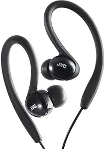 JVC HAEBX5B Black Sport Clip Secure Fit Headphones