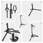 Amazon Basics Foldable Height-Adjustable Tripod Guitar Stand