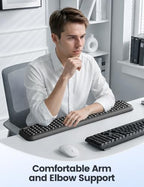 Vaydeer L-Shaped Full-Length Ergonomic Desk Elbow Rest Pad