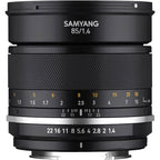 Samyang 22995 MF 85mm F1.4 MK2 Fuji X Lens
