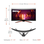 BenQ EX3410R MOBIUZ Curved Gaming Monitor - 34