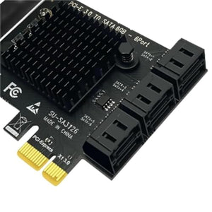 CFNXKTWBR ASM1166 6-Port SATA III PCIe Controller Card