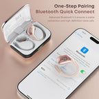 sajawass Bluetooth 5.4 Wireless Earbuds with Ear Hooks